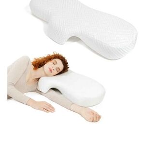 Ergonomic White Memory Foam Pillow
